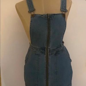 Y2K wild fable zip up overall dress